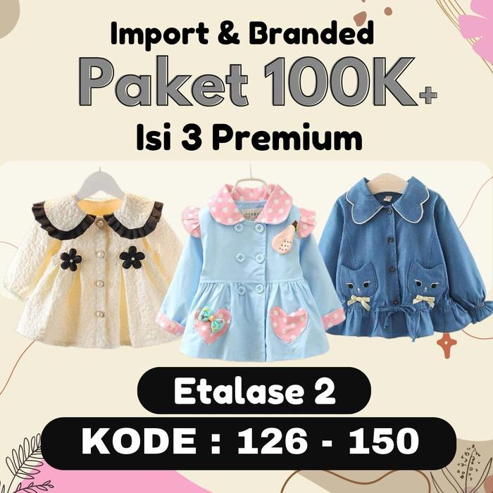 [ ISI 3 PREMIUM ] KODE : 126-150 | ORIGINAL 100% BAJU ANAK IMPORT LAKI-LAKI LELANGAN PAKET HEMAT