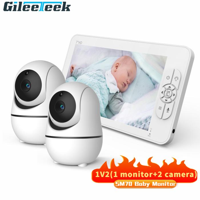 SM70 Baby Monitor 7 Inch Wireless With PTZ Camera High Security