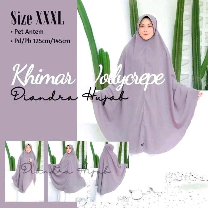 DIANDRA HIJAB WOLLYCREPE PET XXXL MURAH BISA COD