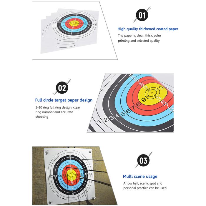 10pcs Face Target 40 X 40 cm Target Panahan Bantalan Target Panahan Bantalan Target Seri Panahan Arc