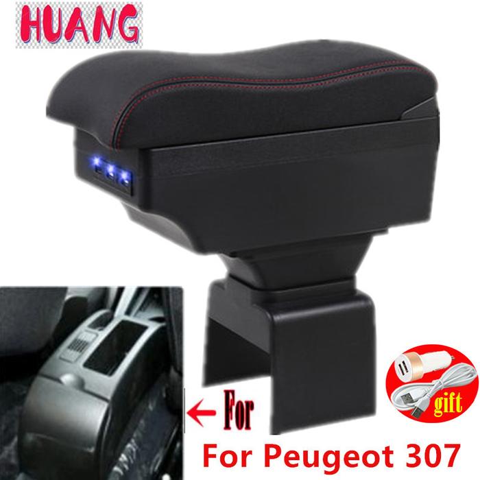 For Peugeot 307 Armrest Box For Peugeot 307 Car Armrest Storage Box