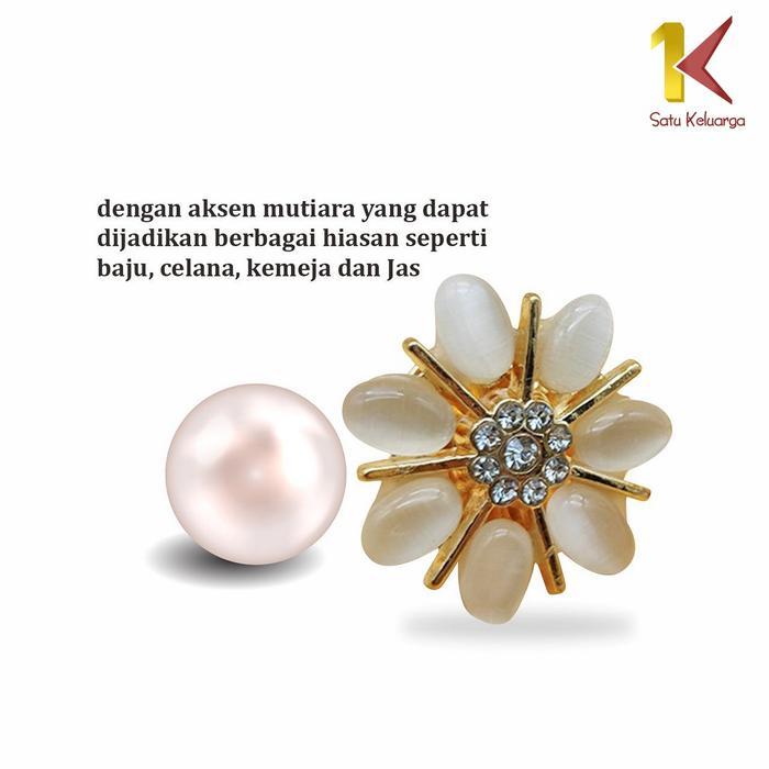 PROMO SPECIAL [COD] SK C1037 Bros Pin Aksesoris Hijab Aksen Mutiara Motif Elegan
