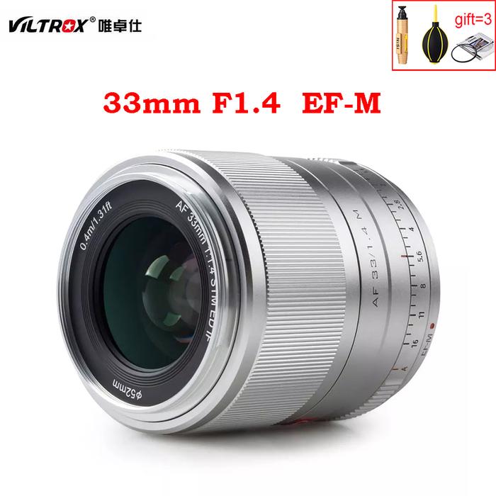 Viltrox AF 33mm f1.4 EF-M STM Auto focus Prime Lens APS-C For Canon EOS M-mount Mirrorless Camera  E