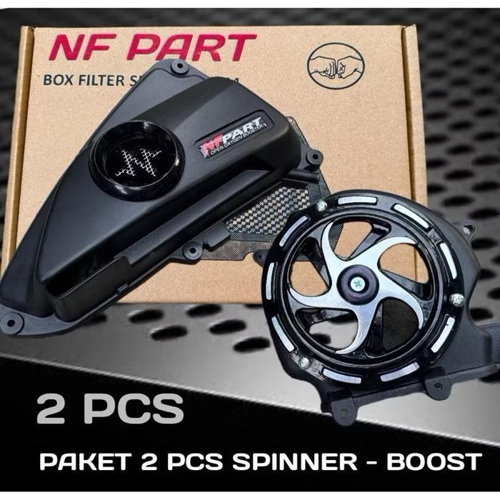 PAKET 2 PCS SPINNER DAN CORONG UDARA BEAT DELUX SCOOPY NEW - beat new paketan spinner corong Motorcy
