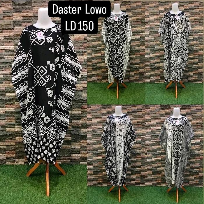 Paket 3 pcs Daster Kelelawar Jumputan warna dasar putih , bahan Rayon solo, Cantik banget di pakai N