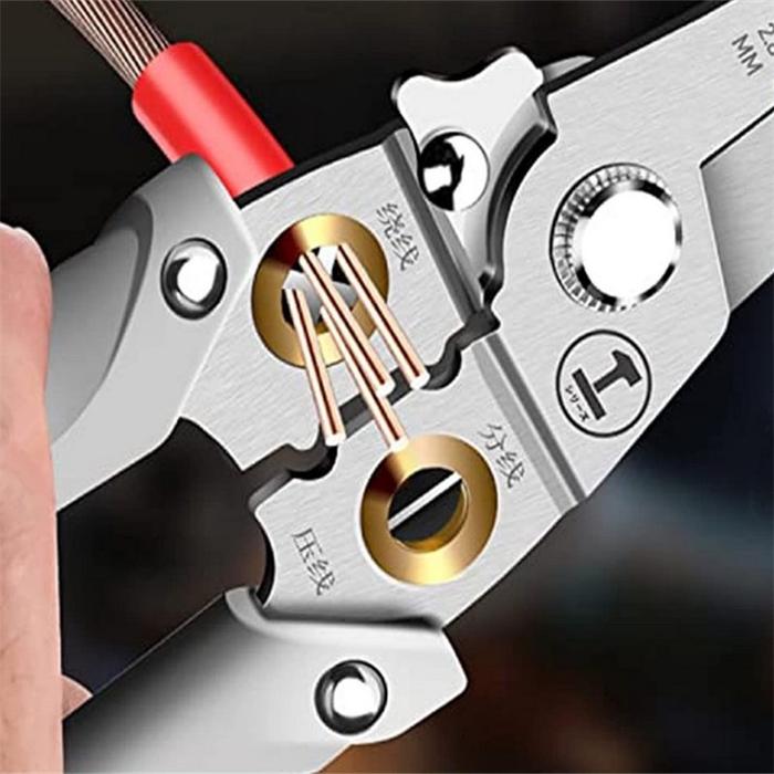 Tang Tukang Listrik Multifungsi / Stripper Alat Tang Krimping Press Tangan Pemotong Kabel