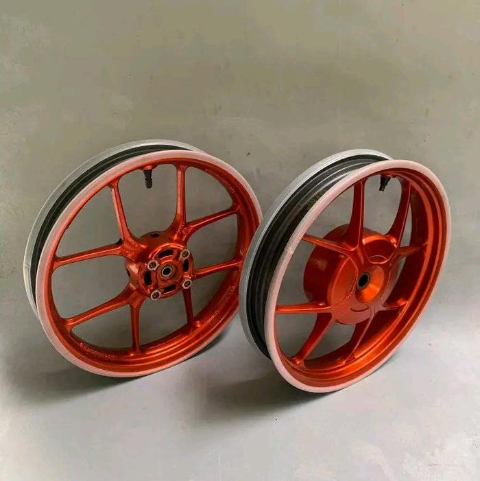 VELG DEPAN BELAKANG FOR HONDA BEAT DELUXE 2021/2023/BEAT STREET 2021/2023 GENIO 2021/2023 ORIGINAL10