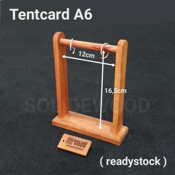 Safitiri Stand Kayu Multifungsi | Tent Card & Display Menu