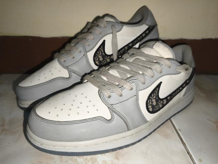 AJ 1 Low x Dior, Size 47.5/31cm Made in Italy (2ND, Kondisi 95%)