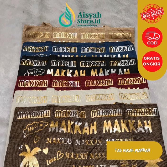 TAS MAKKAH MADINAH GAMBAR UNTA TOTE BAG BESAR