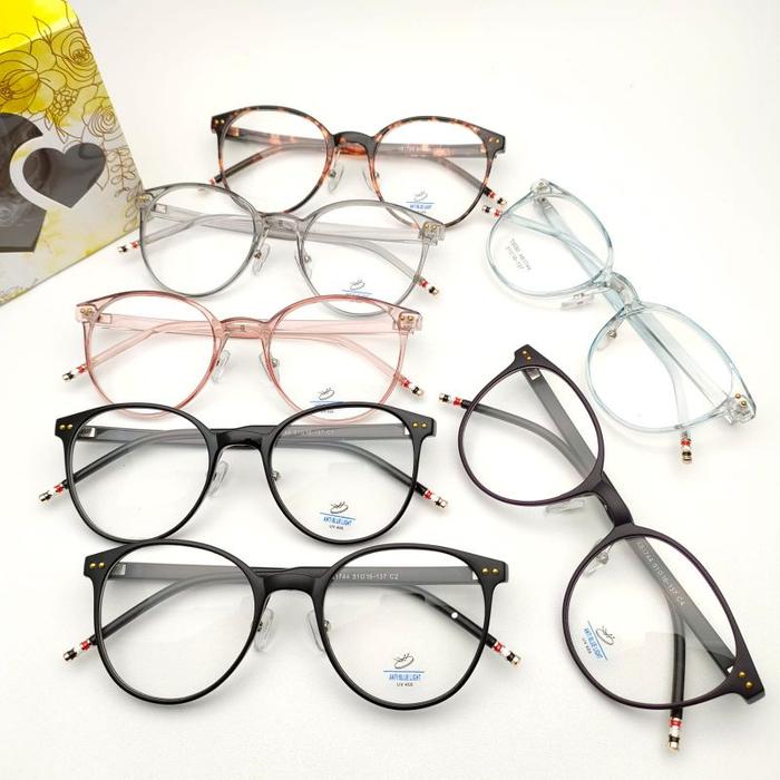 KACAMATA LENTUR FRAME TERBARU LENSA PHOTOCROMIC LENSA BLU-RAY Frame 1744 Size 51-16-137 Anti Radiasi