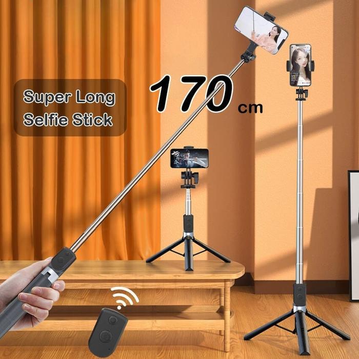 TRIPOD T17- BLOETOOTH 3IN1 - SELFI STICK TRIPOD 170CM* 1.7 Meter
