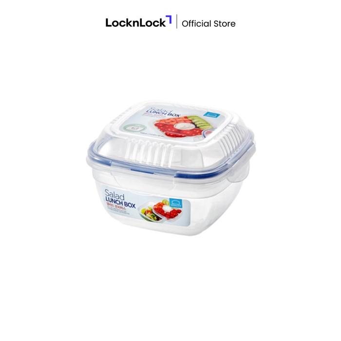 LocknLock Salad Lunch Box 950ml With Tray Sauce (HSM8440T)