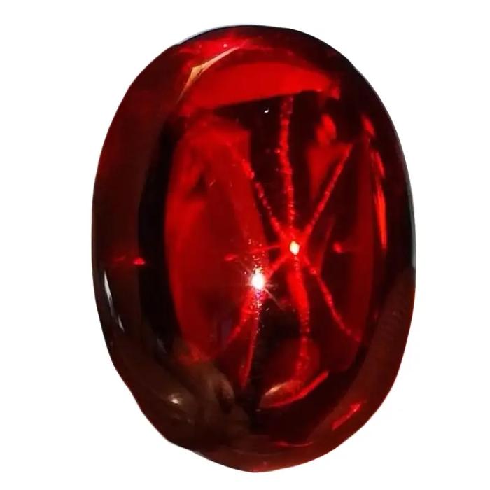 Lostone permata red safir bangkok akik diamon star top naik ds tanpa ikat cincin