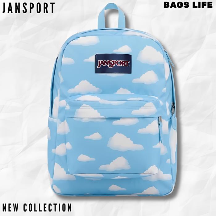 BAGS LIFE - TAS JANSPORT SKY BLUE/AWAN ORIGINAL BACKPACK SHCOOL SUPERBEAK - TAS RANSEL JANSPORT AWAN