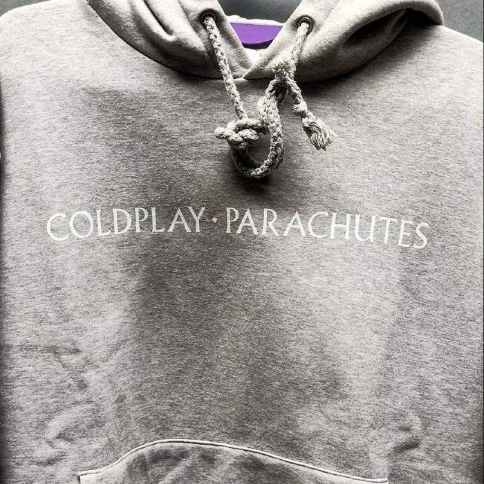 Hoodie Jacket COLDPLAY | PARACHUTES Albums | Rock Band Alternative 90s | Bahan Tebal | Thrift Prelov