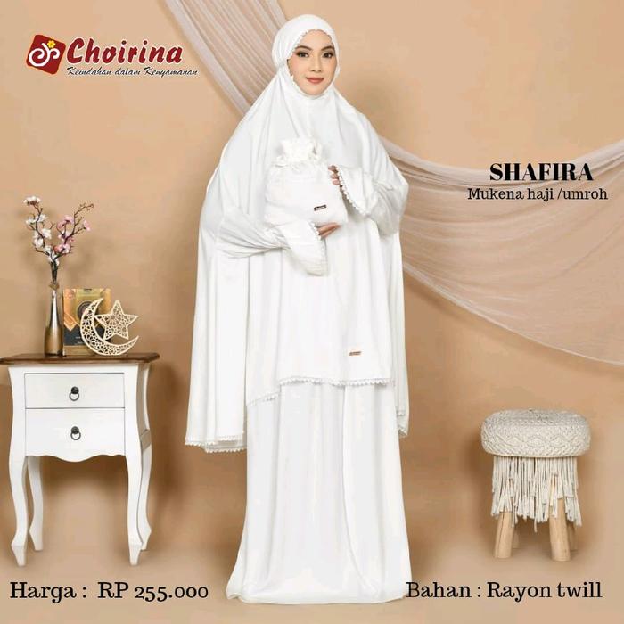 Mukena Choirina Shafira || Mukena Potongan Lengan || Mukena Potongan Bahan Rayon || Mukena Potongan 