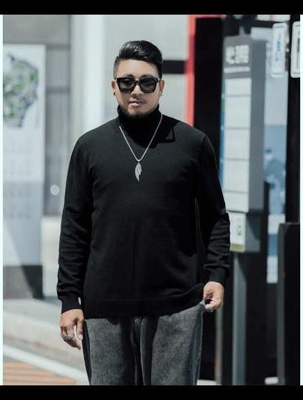 Xl Kaos Pria Leher Tinggi / Turtle Neck Lengan Panjang