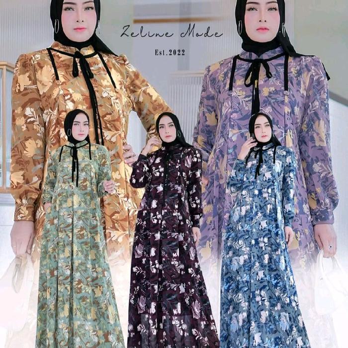 Gamis  Zeline Mode Gamis Ceruti Gamis Trendy Masakini
