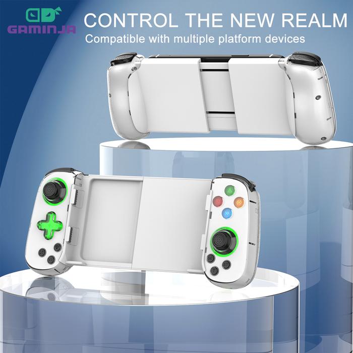 D8 Telescopic Gamepad Controller Joystick Turbo 6-axis Gyro Vibration Wireles Bluetooth 5.2 for Andr