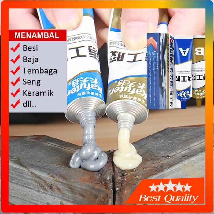 Lem Besi Super Kuat A B Memperbaiki Besi Baja Plastik Auto Radiator Tangki Air Bocor Kebocoran Bisa