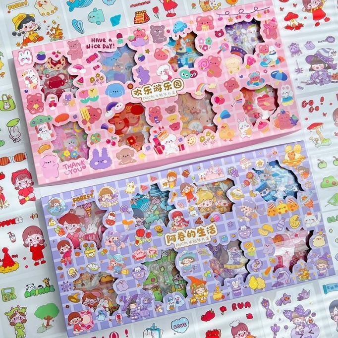 (Cooger) 200 Lembar Stiker Momo Besar Sticker Box Pvc Jumbo Size