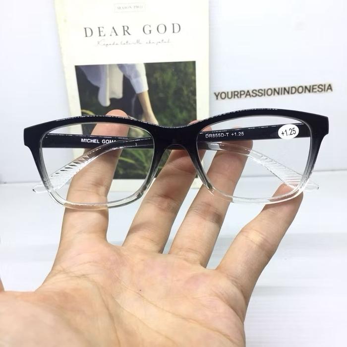 DR855 Kacamata Baca +1.00 sd +3.00 Kacamata Baca Cowok Cewek
