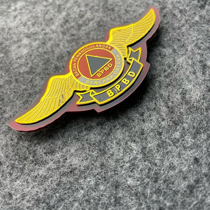 Lencana Wing BPBD Pin Wing BPBD Emblem Wing BPBD -Magnet