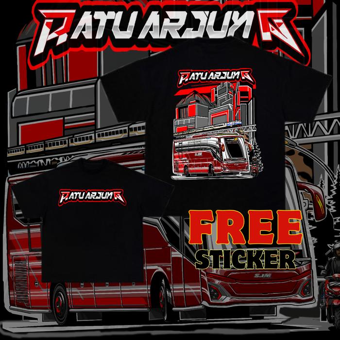 Baju Bus RATU ARJUNA SJM TRANS JB5 Kaos Bus Anak Laki Laki 2-15 Tahun Free Sticker