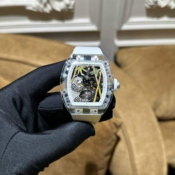 JAM TANGAN RM26-01 PANDA TRANSPARAN SAPPHIRE TOURBILLON ACTIVE SWISS AUTOMATIC