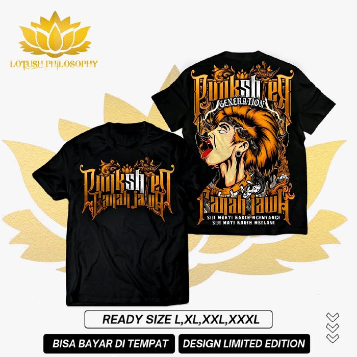 KAOS HODIE PUNKSHTER TANAH JAWA, SABLON FULL PUNGGUNG