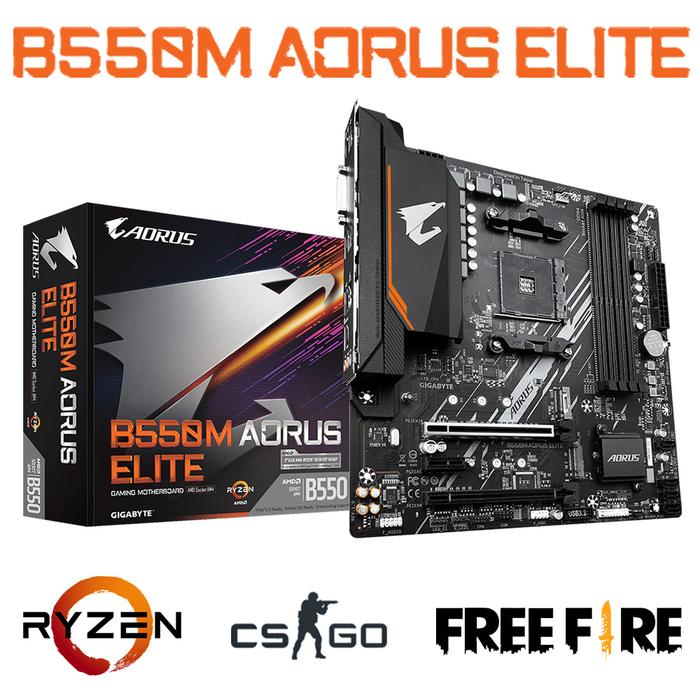 Gigabyte B550M AORUS ELITE Motherboard Micro ATX AMD B550 Socket AM4 DDR4