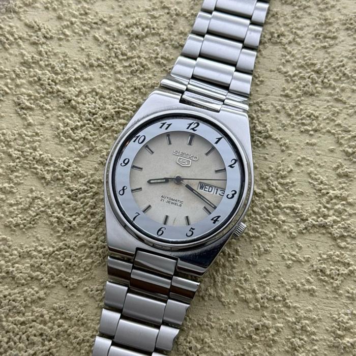 Arloji Jam tangan Seiko 5 Spesial 7s26c Military Second Preloved Vintage Watches