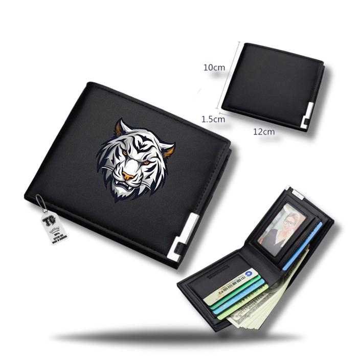 Murah Berkualitas!!! Dompet Pria Dompet LOGO MAUNG/MACAN Lipat Bahan Kulit Sintetis Keren