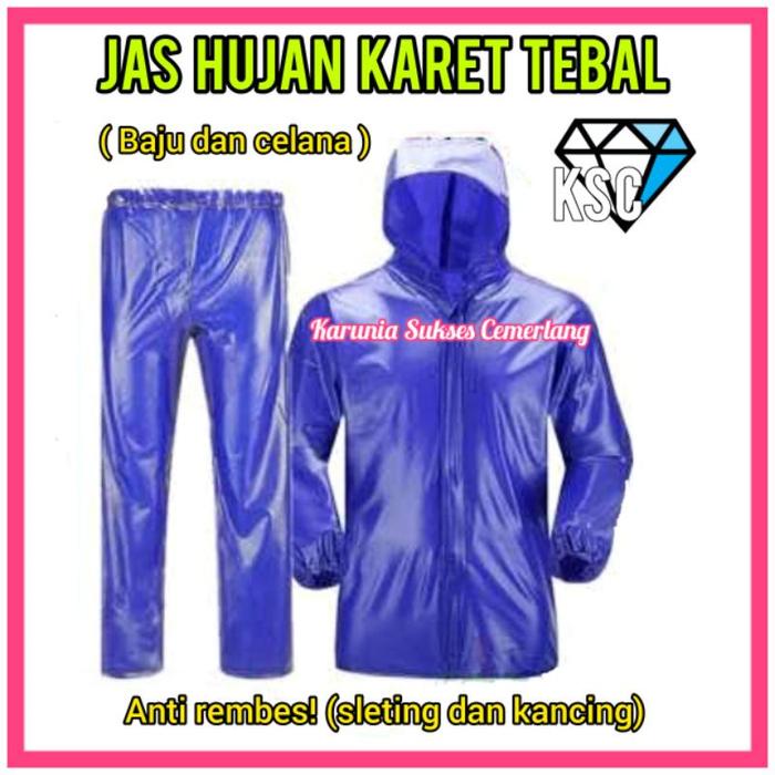 Jas Hujan Karet Tebal (Original Produk) / Jas Hujan Nelayan / Jas Hujan Taiwan / Mantel / Mantel Huj