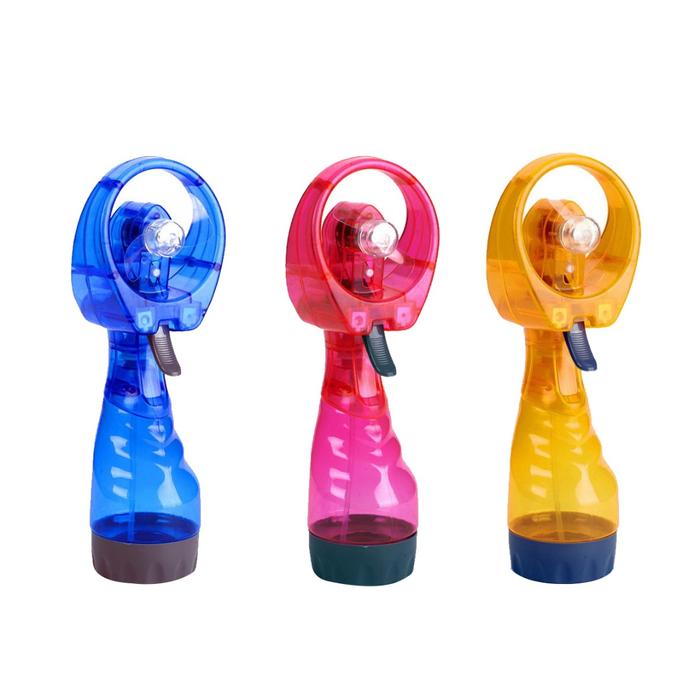 1pc Mini Handheld Cooling Water Spray Mist Fan With Spray Bottle
