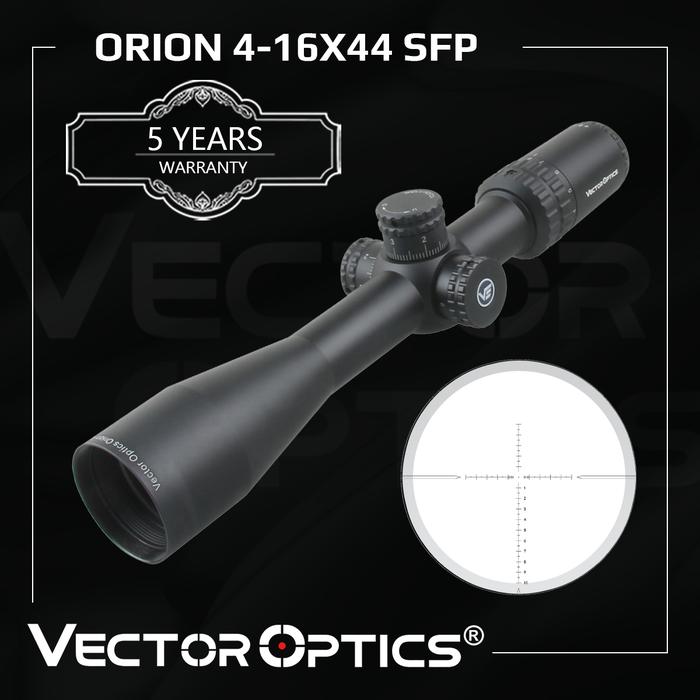 Vector Optics Orion 4-16x44 SFP Riflescope 1/10 MIL Turret Lock