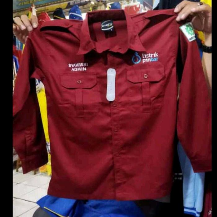 seragam pln listrik pintar/kemeja listrik pintar