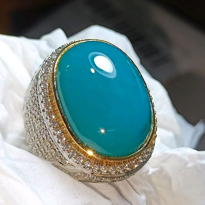 Cincin Batu Bacan Doko DM 22x16 100% Asli Original dengan Desain Elegan dan Kualitas Terbaik