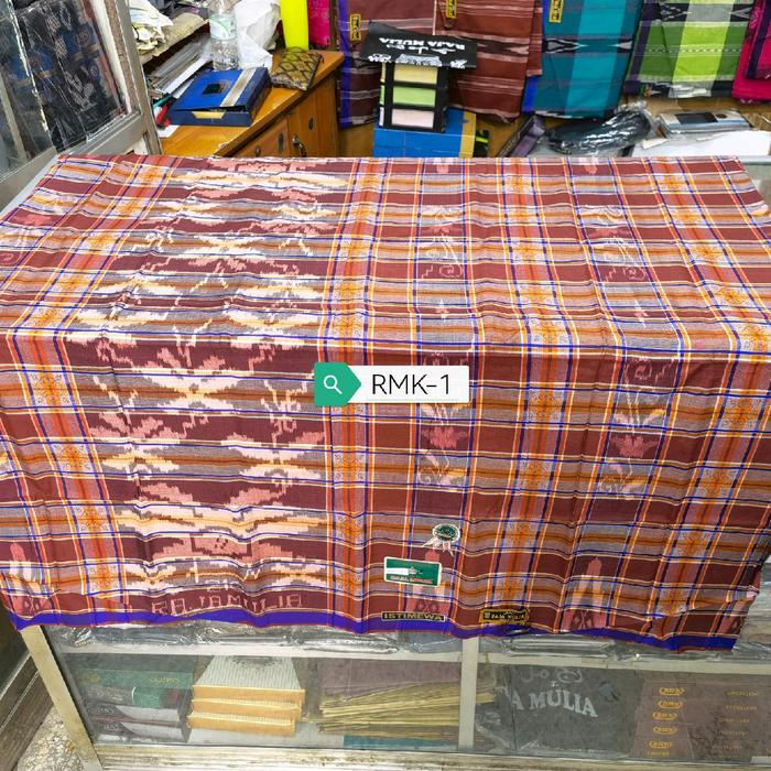 BISA COD - SARUNG RAJA MULIA KOTAK SUTRA TIMBUL 210 MEWAH ELEGANT