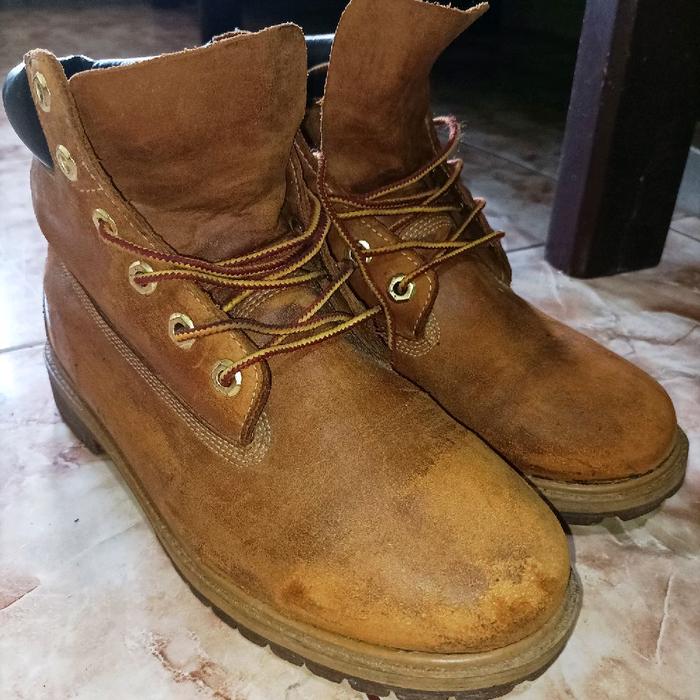 Sepatu Timberland Boots 6 inch size 39.5 Made in China ORIGINAL