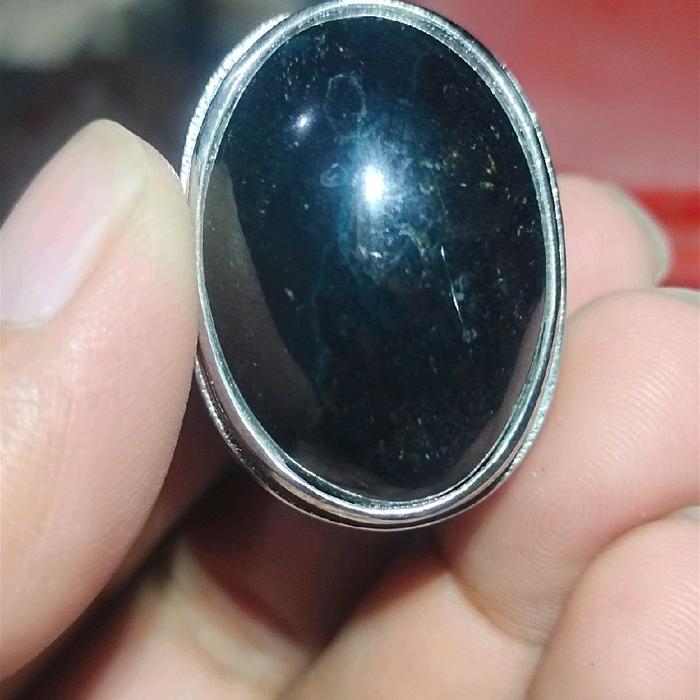 batu cincin bacan hitam jumbo sedang