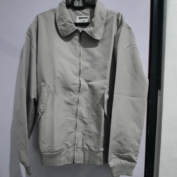 Erigo Jaket Pria Wanita Cream Flight Jacket Jenoah Pale Unisex