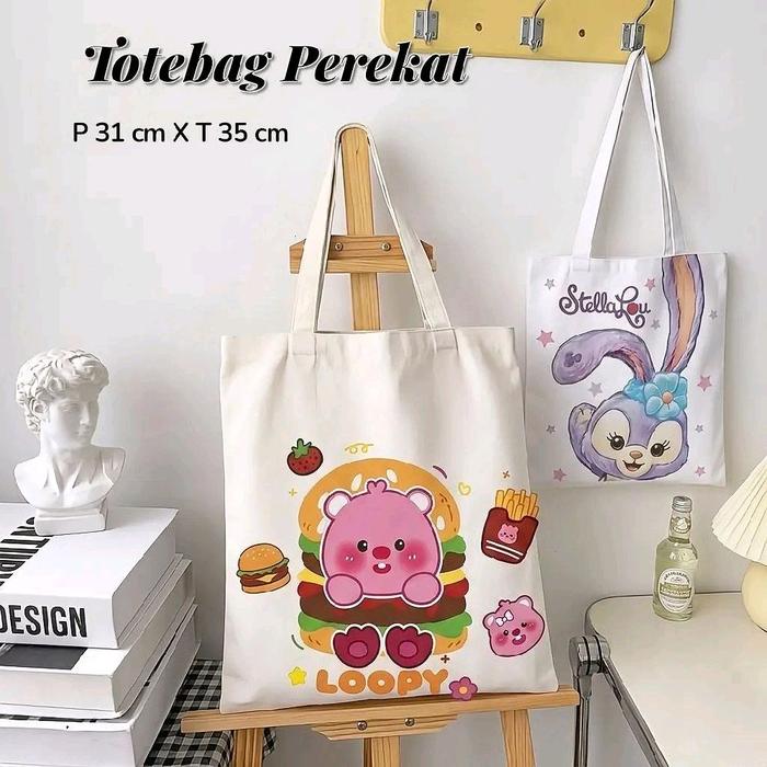 Totebag Perekat Serbaguna Tote Wanita lucu