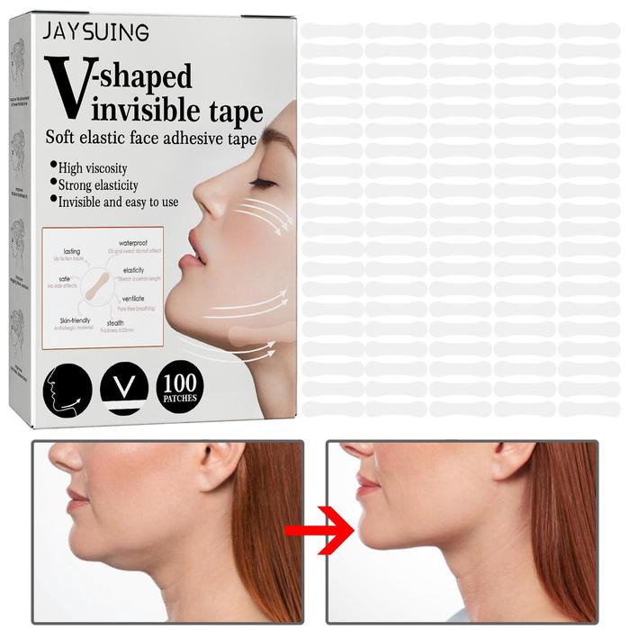 100Pcs Face Lift Tape Elasticity for Reduce Fine Lines Neck Lift