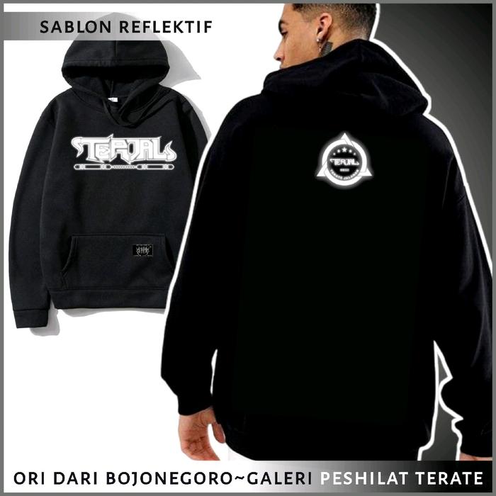 JAKET HODIE PSHT TERJAL SIMPEL REFLEKTIF VIRAL Hoodie Pria Keren Simple Distro Hitam