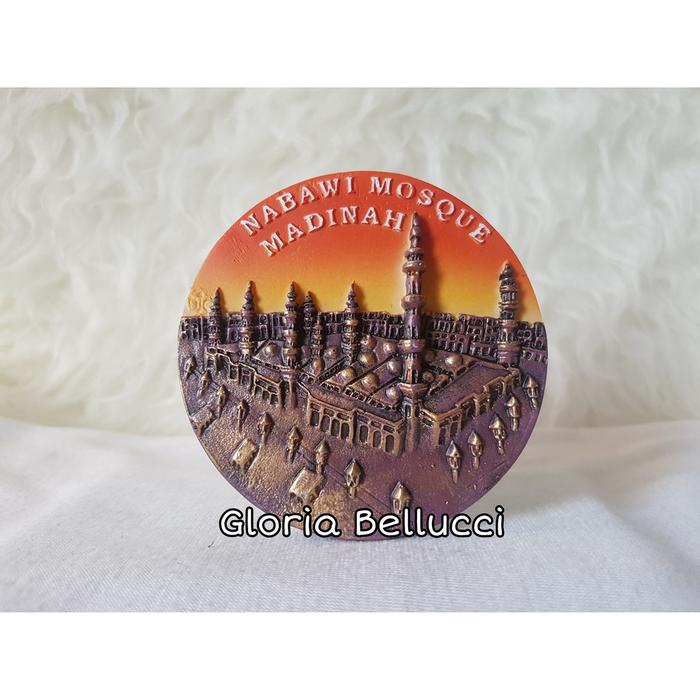 SOUVENIR TEMPELAN MAGNET KULKAS NEGARA ARAB SAUDI MADINAH NABAWI MOSQUE