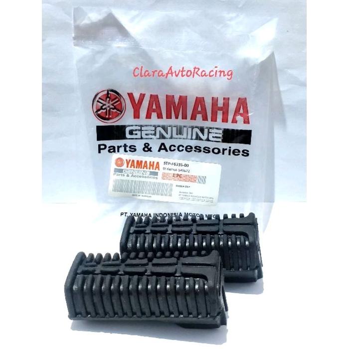 karet injakan kaki DEPAN motor JUPITER RXKING VEGA ZR JUPITER MX NEW OLD SEPASANG KANAN Dan KIRI asl