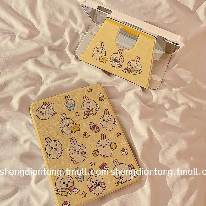 【360°Rotate】Case Tab Samsung Galaxy Tab Lucu Tab S9/S9 FE + Plus Acrylic Flip Casing S8/S8 Plus/Tab 