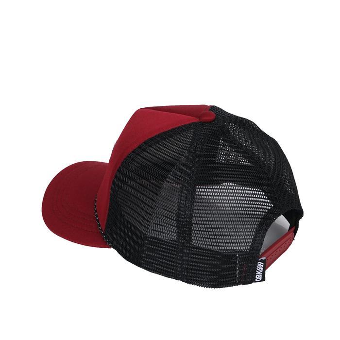 Topi Pria Distro Original Jaring Baseball Trucker hat Caps Alpostiv Maroon ORK689
